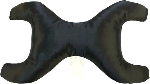 Vista 3 de Almohada Save My Face La Petite Just The Pillow Lujo de Satén Negro