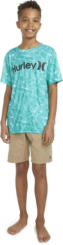 Vista 10 de Hurley Boys' UPF 50+ Rash Guard Swim Shirt