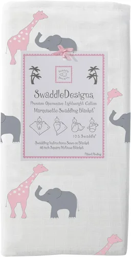 Vista 15 de SwaddleDesigns Marquisette - Manta de recepción envolvente para bebés niños y niñas, muselina de algodón premium suave, mejor regalo de baby shower