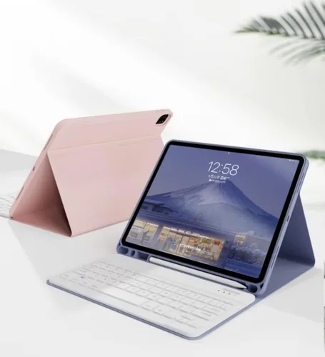 Vista 7 de Funda con teclado retroiluminado arcoíris para Galaxy Tab S6 Lite de 10.4 pulgadas con mouse y 7 colores RGB retroiluminación colorida teclado