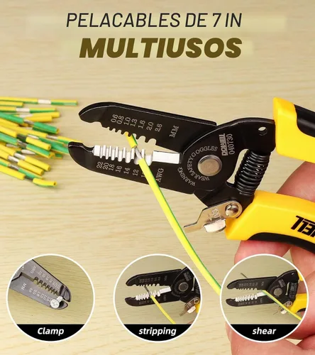 Vista 7 de Dowell herramienta de mano multifunción: pelacables, engarzadora y alicate