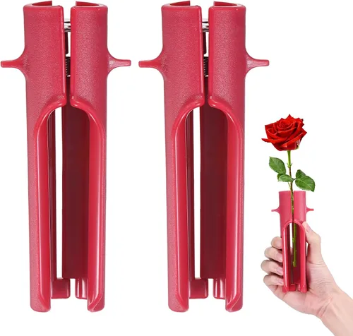 Vista 13 de M METERXITY Paquete de 1 herramienta peladora de espinas de rosas, pelador de espinas de hojas de tallo de rosa de metal para ramos, ramas
