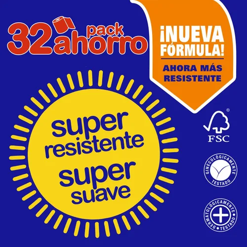Vista 2 de Renova Papel higiénico Super White - 32 Rollos