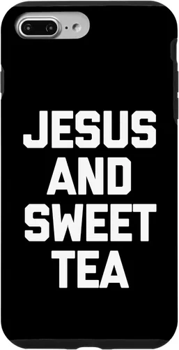 Vista 9 de iPhone 14 Jesus & Sweet Tea - Divertida funda de Jesús religioso cristiano católico
