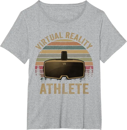 Vista 5 de Virtual Reality Athlete for VR Gamers Camiseta Asphalt Grey