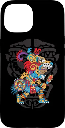 Vista 6 de Funda para iPhone 11 Aztec Jaguar Ancient Warrior Native Mexican Mythology