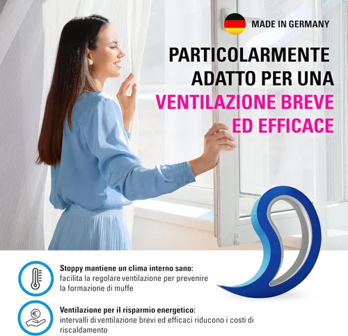 Vista 22 de Stoppy - Tope para puertas y ventanas, cuña multifuncional, gancho conveniente para puertas, abrazadera para ventanas, mantenga puertas y ventanas
