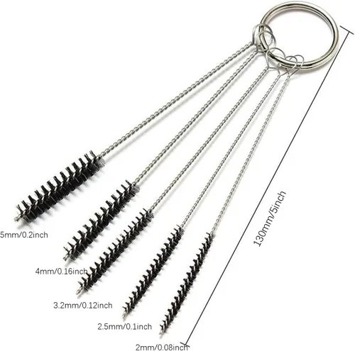 Vista 3 de Kit de limpieza de pistola pulverizadora, juego de cepillos de limpieza de pistola de pulverización, kit de limpieza de aerógrafo para limpiar