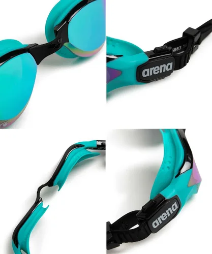 Vista 4 de ARENA Unisex Adult Cobra Tri Swimming Goggles for Triathlon and Fitness Swipe Anti-Fog Wide Vision Mirror Lens