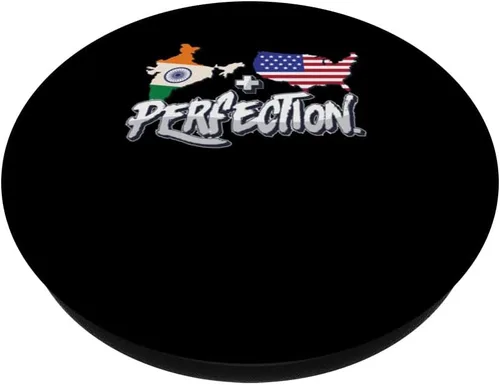 Vista 2 de Half American Half Indian Perfection USA India Pride PopSockets Standard PopGrip