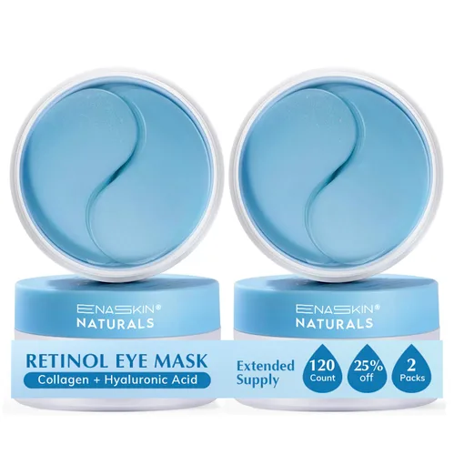 Vista 14 de Enaskin Naturals Parches debajo de los ojos para ojos: 30 pares de mascarillas de gel de ojos de colágeno de retinol - Reduce las arrugas hinchadas