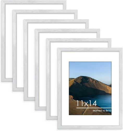 Vista 41 de PEALSN - Juego de 6 portarretratos de 5 x 7 pulgadas para fotos de 4 x 6 pulgadas con paspartú/5 x 7 pulgadas sin paspartú, para montaje en Negro