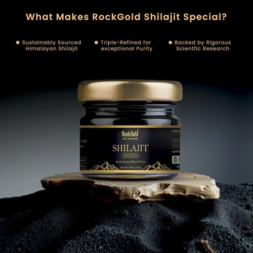 Vista 5 de Shilajit Resina orgánica pura del Himalaya, 900 mg de resina Shilajit de grado dorado con ácido fúlvico y más de 85 oligoelementos complejos