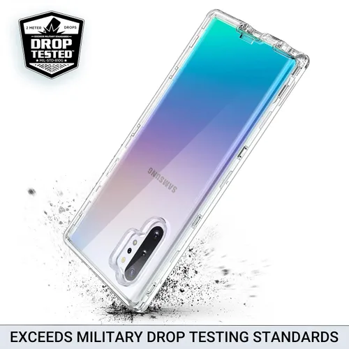 Vista 5 de ULAK Compatible con Samsung Note 10 Plus 5G, resistente a los golpes, resistente, transparente, suave, TPU funda protectora para Samsung Galaxy Note