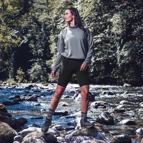 Vista 2 de HI-TEC Altitude VI I WP - Botas de senderismo impermeables de cuero para mujer, zapatos de sendero y mochilero