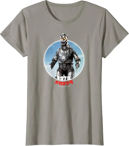 Vista 20 de Godzilla Mechagodzilla 1975 Icons of Toho T-Shirt Asphalt Grey