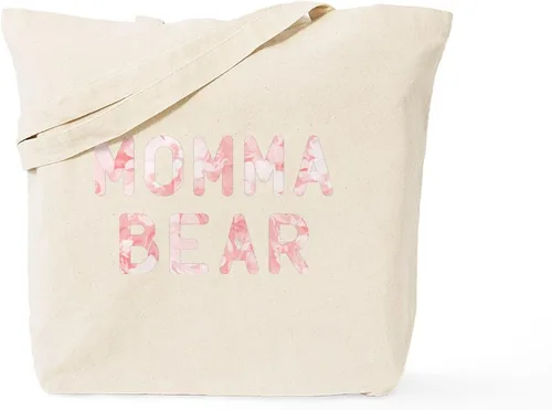 Vista 11 de CafePress B is for Bear Tote Bag Bolsa de asas de lona natural, bolsa de compras reutilizable