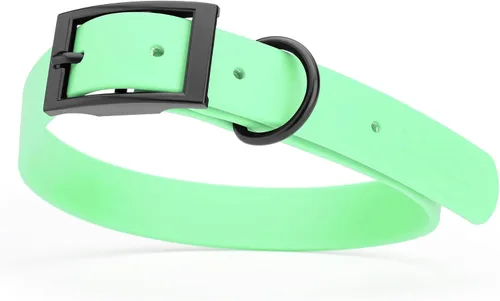 Vista 120 de Dogline Biothane - Collar impermeable para perro con hebilla de liberación rápida, resistente cincha de nailon recubierta con resistente y a prueba