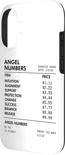 Vista 2 de Angel Numbers Receipt 111 222 333 444 - Funda de numerología espiritual para iPhone 17