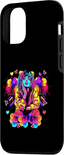 Vista 2 de iPhone 15 Streetwear synthwave 80s 90s retro anime Emo clown fashion Case