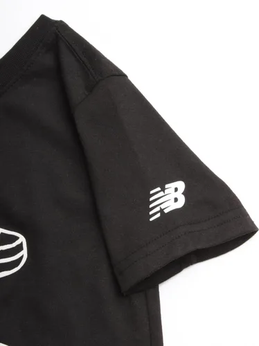Vista 3 de New Balance Conjunto de pantalones deportivos para niños, 2 piezas, camiseta de manga corta y pantalones deportivos para correr, ropa de juego