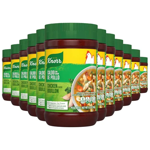 Vista 10 de Knorr Caldo granulado para salsas, sopas y guisos Sabor a pollo con sabor natural, 15.9 oz