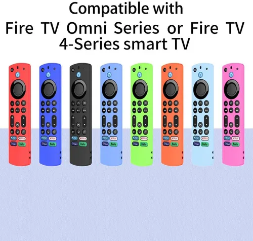 Vista 6 de Funda para control remoto por voz compatible con Insignia Firetv Omni Negro