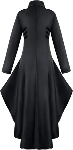 Vista 5 de SIAEAMRG Renaissance Steampunk Tailcoat Halloween Costumes for Women, Victorian Medieval Pirate Vampire Gothic Jackets