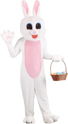 Vista 2 de Disfraz adulto de conejo de Pascua
