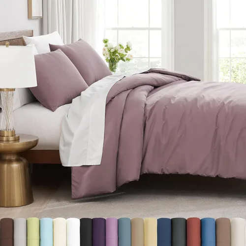 Vista 41 de Southshore Fine Living, Inc. Juego de funda de edredón tamaño extra grande individual/XL, ropa de cama de microfibra cepillada premium de fácil