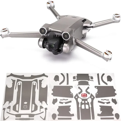 Vista 16 de WRAPGRADE Pegatinas de piel compatibles con DJI Mini 3 Pro Unidad principal (verde militar)
