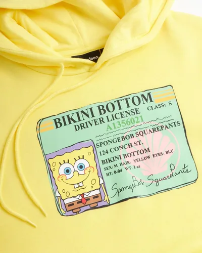Vista 3 de Nickelodeon Mens SpongeBob and Patrick Fleece Sweatshirt Men and Womens Unisex Pullover Hoodie (Size S-XL)