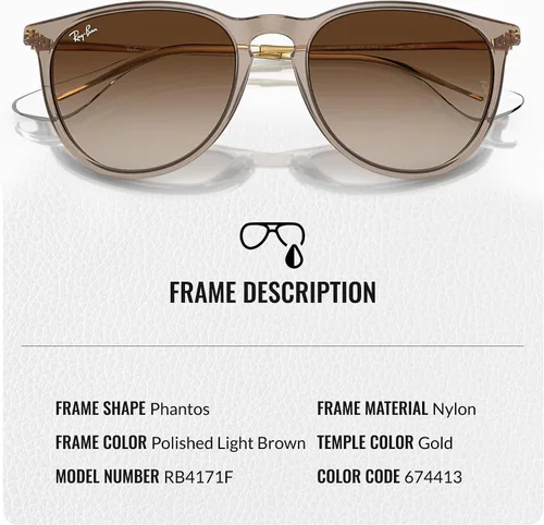 Vista 3 de Ray-Ban RB4171F Phantos - Gafas de sol en forma para hombre y mujer con kit oficial de gafas RAYBAN