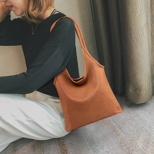 Vista 2 de Montana West Bolsos estilo hobo holgados para mujer, bolsos de hombro suaves de diseñador para mujer, bolso de mano con asa superior