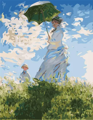 Vista 10 de YEESAM Art Pintura por números para adultos, flores de almendro de 16 x 20 pulgadas, lienzo de lino acrílico, kit de pintura numérica
