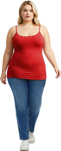 Vista 15 de Emmalise Camisola larga casual básica para mujer, con tirantes ajustables, top en capas