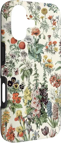 Vista 3 de Cute Flowers Vintage Botanical Flower Illustration Case for iPhone 17