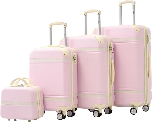 Vista 72 de Merax Equipaje Sets 2 piezas Hardshell 20&28 IN Maleta Set con bolsa de lona