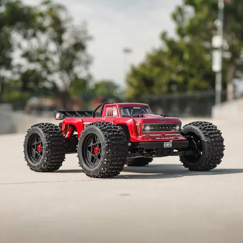 Vista 7 de ARRMA Camión RC Outcast 4X4 4S BLX 1/10 4WD Camión de acrobacias RTR (batería y cargador no incluidos), rojo, ARA4410V2T4