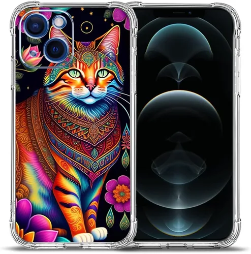 Vista 45 de Funda para iPhone 12, diseño de mariposas azules, rosas, protección contra caídas, a prueba de golpes, TPU de cuerpo completo, resistente a