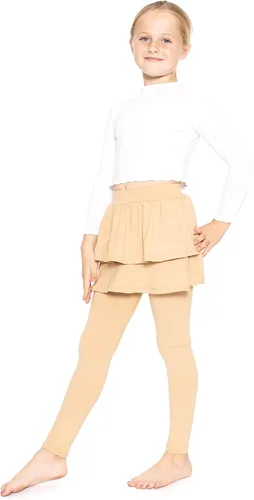 Vista 2 de STRETCH IS COMFORT Falda tutú con volantes Oh So Soft para niña con leggings integrados