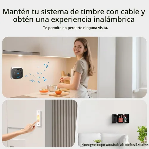 Vista 3 de Extensor de timbre inalámbrico para Google Nest Doorbell