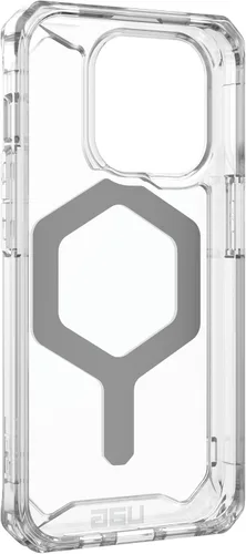 Vista 8 de URBAN ARMOR GEAR UAG - Funda compatible con iPhone 15 Pro de 6.1 pulgadas, imán integrado Plyo Ice/Silver compatible con carga MagSafe, resistente