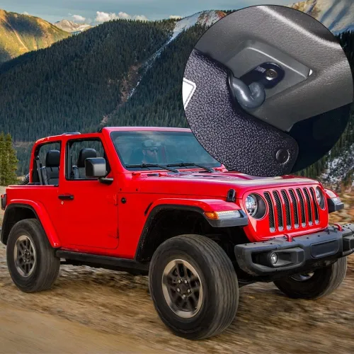 Vista 6 de Kit de reparación de visera solar para Jeep Wrangler, clips de visera solar resistentes para Jeep Gladiator, accesorios para visera