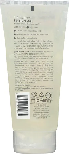 Vista 2 de Giovanni, Gel de peinado L.A. Natural, 6.8 Fl Oz