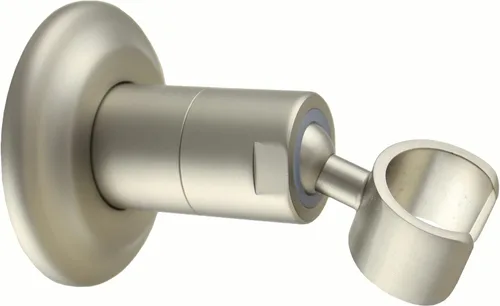 Vista 7 de High Sierra® - Soporte de pared de metal sólido para cabezales de ducha de mano - Acabado dorado cepillado