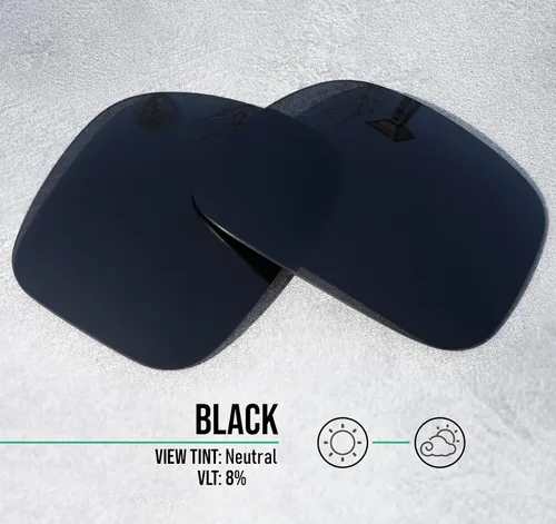 Vista 3 de Well-aimed Lentes de repuesto compatibles con gafas de sol Oakley Plazma OO9019 - Negro Polarizado