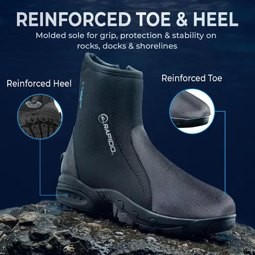 Vista 4 de Phantom Aquatics Rapido Propel - Botas de suela dura de 0.3 in (EE.UU. M: 10, EE. UU. W: 11)