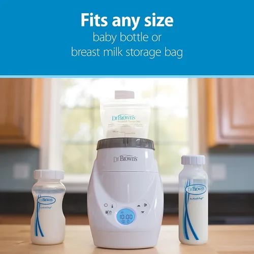 Vista 7 de Dr. Brown's Natural Flow MilkSPA - Calentador de leche materna y biberones con almacenamiento y recolección de leche materna, 4 onzas (paquete de 4)