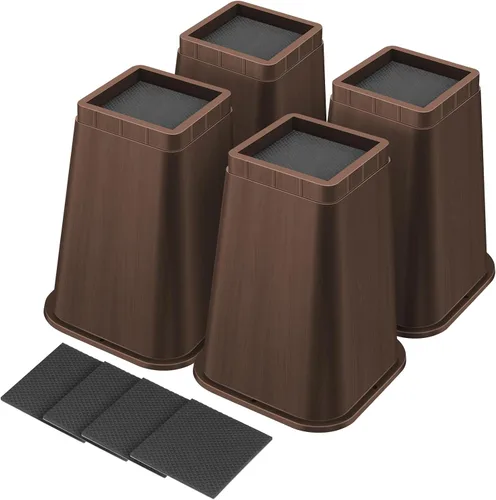 Vista 14 de shouwuhho Elevador de Cama de 8 Pulgadas de Alta Resistencia, Elevador de Muebles de 12" 8" 4" para Mesa, Pata de Escritorio, Sofá, Sofá Cama